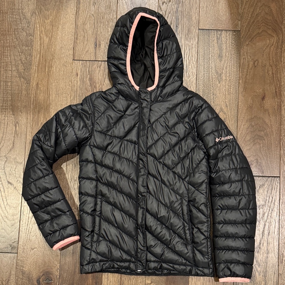 Columbia Black Jacket with Pink Accents